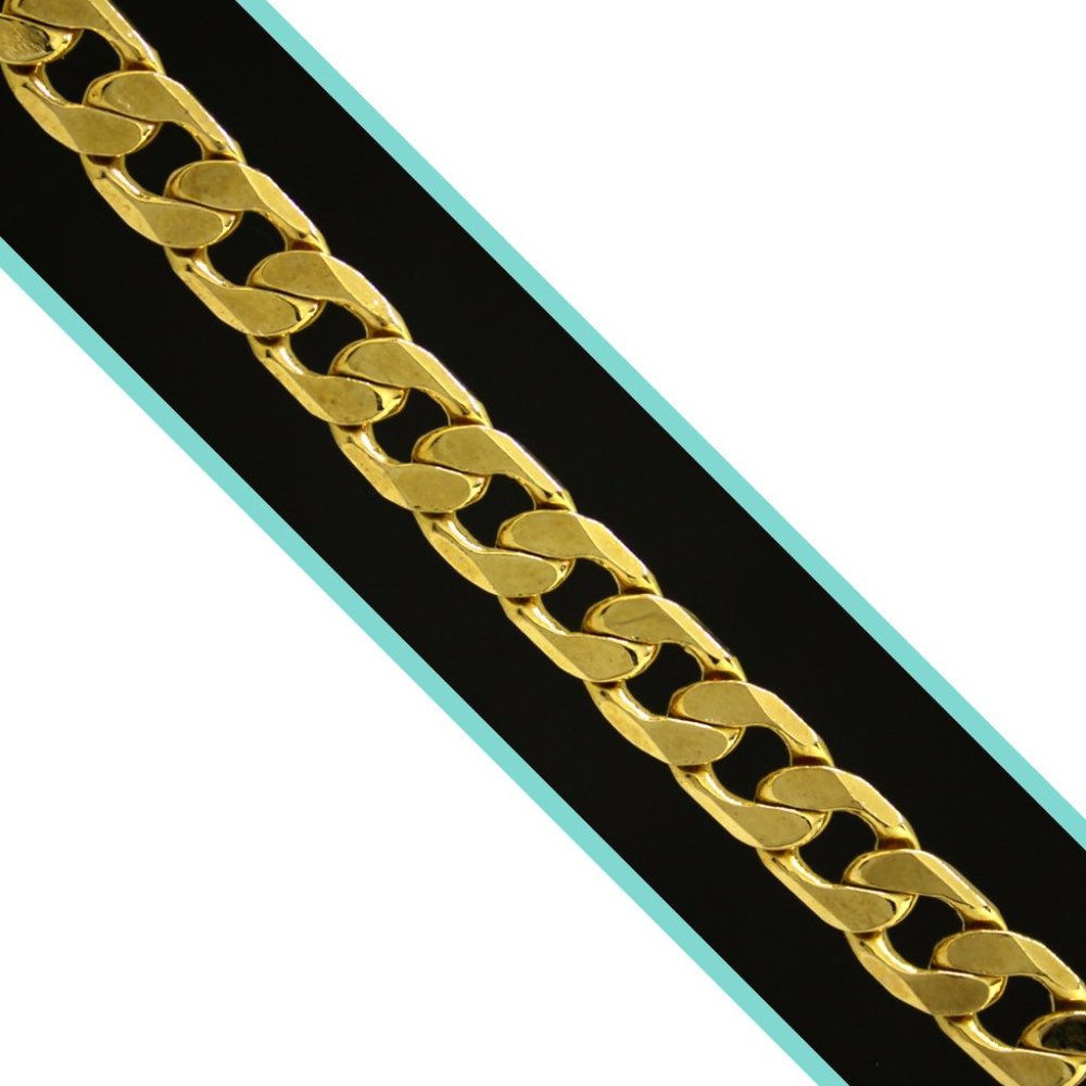 CUBAN Chain Yellow Gold Filled 20" 24k not 14k USA